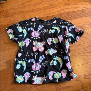 Teddy fresh graphic baby tee pastel drawings art